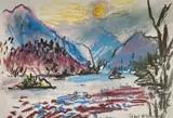 Ullswater by Ishbel McWhirter, print, sold Dec 2025