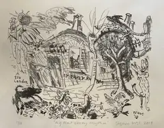 Dig That Crazy Rhythm by Stephen West, 2019, lithograph, sold Dec 2025