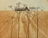 Suffolk Farm by Iola Spafford, etching, sold Dec 2025