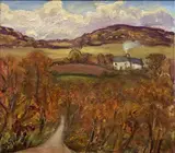 Autumn, Nentydd by David Lloyd Griffith, 2014, oil, sold Dec 2025