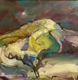From the Poem by Hedd by Elizabeth Haines, oil on board, sold Dec 2025