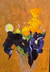 Flower Study no. 3 by Richard O'Connell, oil on canvas, sold Dec 2025