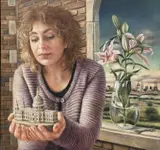 Haven by Sally Moore, 2010, oil on panel, sold Dec 2025