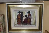 Xhosa women by Titta Fasciotti, oil on board, sold Aug 2023