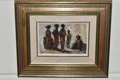 Xhosa women by Titta Fasciotti, oil on board, sold Aug 2023