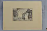 A french street view by Louis Artico, watercolour on paper, sold Aug 2023