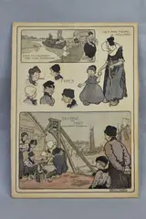 Illustration of dutch scenes and people by Will Owen, watercolour, sold Aug 2023