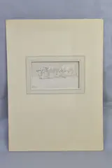 Draught oxen by James Ward, pencil and ink, sold Aug 2023