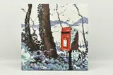 Snowy post box by Timmy Mallett, print, sold Aug 2023