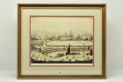 The pond by L. S. Lowry, pencil, sold Aug 2023