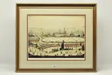 The pond by L. S. Lowry, pencil, sold Aug 2023