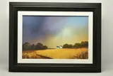 Sweeping skies by Barry Hilton, print on board, sold Aug 2023