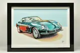 1965 ferrari 275 gtb scaglietti by Roz Wilson, oil on canvas, sold Aug 2023