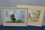 Summer landscape by Richard Tearoe, oil on canvas, sold Aug 2023