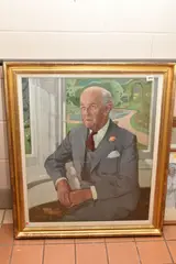 Fred linford by J. Ward, oil on canvas, sold Aug 2023