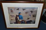 Frankie dettori by Barrie Linklater, print, sold Aug 2023
