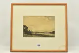 Oxfordshire landscape by David Murray Smith, charcoal, sold Aug 2023