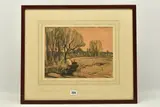 On the hurstbourne by Charles Holmes, 1922, watercolour and charcoal on paper, sold Aug 2023