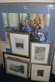 Wild flowers by Claire Spencer, pastel on paper, sold Aug 2023