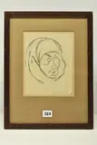 Study of a head by Henri Gaudier-Brzeska, charcoal on paper, sold Aug 2023