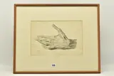 Anatomical study of a left hand by James Ward, pencil, sold Aug 2023