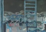 Still Life into LandscapeSigned and dated Alexander 61 by Alan Alexander, Oil on board, sold Jun 2023