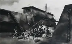 Untitled by Sam Kaprielov, Charcoal on gessoed board, sold Jun 2023
