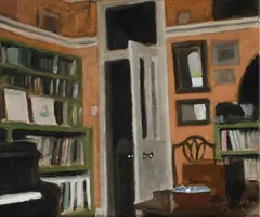 The Sitting Room DoorSigned with initials JM by John Maddison, Oil on canvasboard, sold Jun 2023