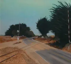 California CrossingSigned with initials BH by Michael Bennallack-Hart, Pastel, sold Jun 2023