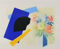 Living by the Esk - Black Bridge ISigned and numbered 19/60 Tillyer by William Tillyer, Etching and collage, offered Jun 2023