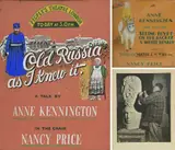 Poster design for a lecture by the artist entitled ‘Old Russia as I by Anne Kennington, gouache, offered Jun 2023