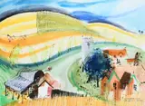 Stourpaine by Ian Weatherhead, Watercolour and bodycolour35, sold Jun 2023