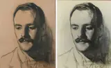 Portrait of Kenneth Struthers by Eric Kennington, print, sold Jun 2023