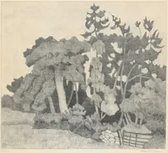 The Plantation by Robert Bevan, Lithograph, sold Jun 2023
