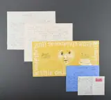 A collection of eight letters and cards from Louis Le Brocquy to by Louis le Brocquy, lithograph, sold Jun 2023