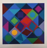 SikraSigned and numbered 87/150 Vasarely by Victor Vasarely, Screenprint, offered Jun 2023