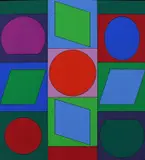 ZaphirSigned and numbered FV 18/50 Vasarely by Victor Vasarely, Screenprint, sold Jun 2023