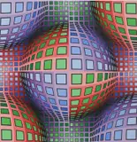 LavaSigned and numbered 148/175 Vasarely by Victor Vasarely, Screenprint, offered Jun 2023