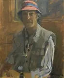 Portrait of John Richardson by Ken Howard, oil on canvas, offered Dec 2014