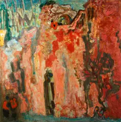 Abstract composition No.2 by Alexandre Garbell, oil on canvas, sold Dec 2014
