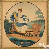 allegorical portrait of Plenty by Eunice Pinney, watercolor, sold Sep 2024