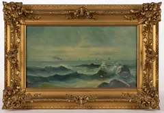 OR AFTER, SEASCAPE PAINTING by Alfred Thompson Bricher, oil on canvas, sold Oct 2025