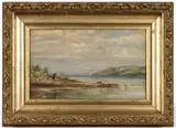 LANDSCAPE PAINTING by Hartwell Leon Woodcock, oil on canvas, sold Oct 2025