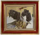 LANDSCAPE PAINTING by Karl Mattern, oil on canvas, sold Oct 2025