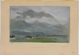 LANDSCAPE PAINTING by Karl Naumann, watercolor on paper, sold Oct 2025