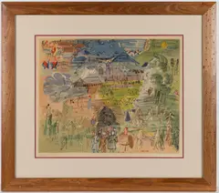 LA FEE ELECTRICITE LITHOGRAPH by Raoul Dufy, color lithograph on paper, sold Oct 2025