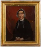 PORTRAIT OF A WOMAN by William Roos, oil on canvas, sold Oct 2025