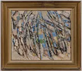 ABSTRACT PAINTING by Antoine Pentsch, oil on canvas, sold Oct 2025