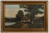 ROCKINGHAM CO., SHENANDOAH VALLEY OF VIRGINIA LANDSCAPE PAINTING by Jacie Beard Dovel, oil on canvas, sold Aug 2025