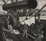 Untitled (Pipeline transport) by Edward Arthur Wilson, 1941, lithograph, sold Sep 2020